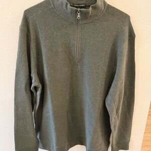 Men's Green Half-Zip Sweater